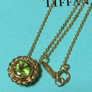 ティファニー(Tiffany & Co.)のティファニー スパークラー ペリドットネックレス K18(ネックレス)