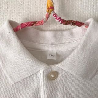 ムジルシリョウヒン(MUJI (無印良品))の無印良品 白半袖ポロシャツ(Tシャツ/カットソー)