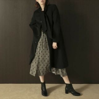 Lily Brown - リリーブラウン ボウタイコート 新品未使用 ブラックの