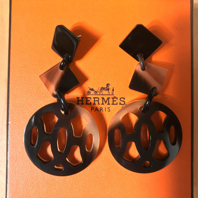 超歓迎 Hermes ピアス ホーン バッファロー エルメス 試着のみ