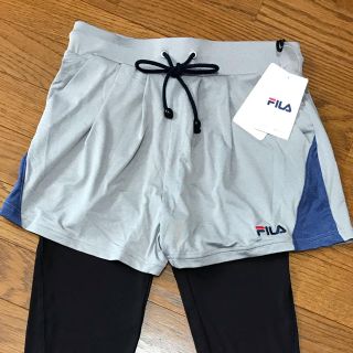 フィラ(FILA)のマイクロスムースショートパンツ+インナータイツセット(ウェア)