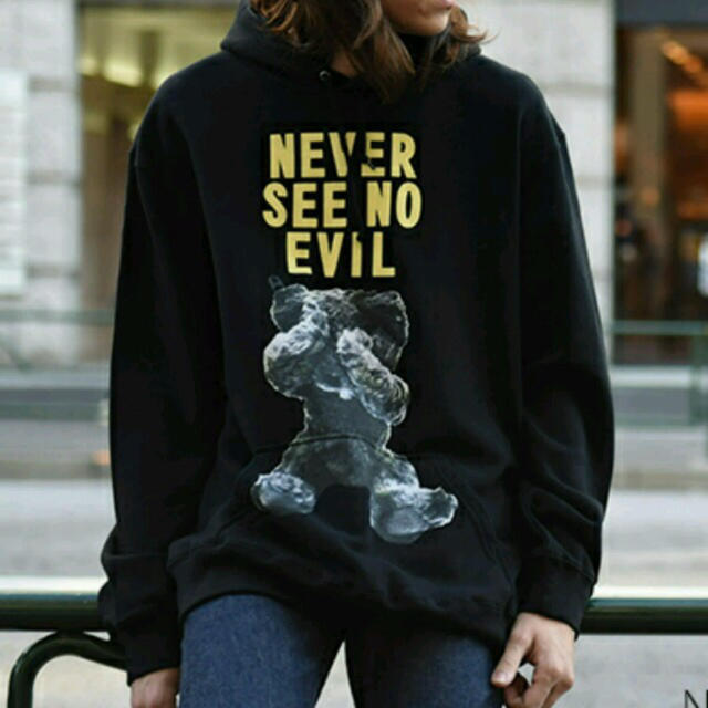 ブランドのギフト MILKBOY - パーカー くま EVIL NO SEE NEVER MILKBOY