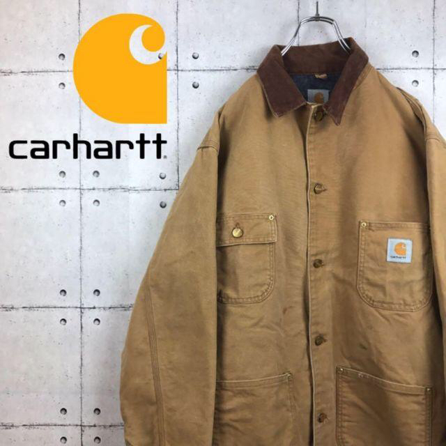 carhartt 80-90s ダックジャケット カバーオール コーデュロイ襟