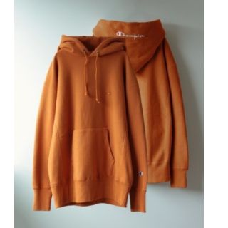 チャンピオン(Champion)のrelume ×champion  18/aw パーカー　オレンジ(パーカー)