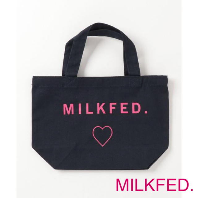 MILKFED.(ミルクフェド)の新品【 ミルクフェド 】キャンバス トートバッグ トート ロゴ ハート レディースのバッグ(トートバッグ)の商品写真