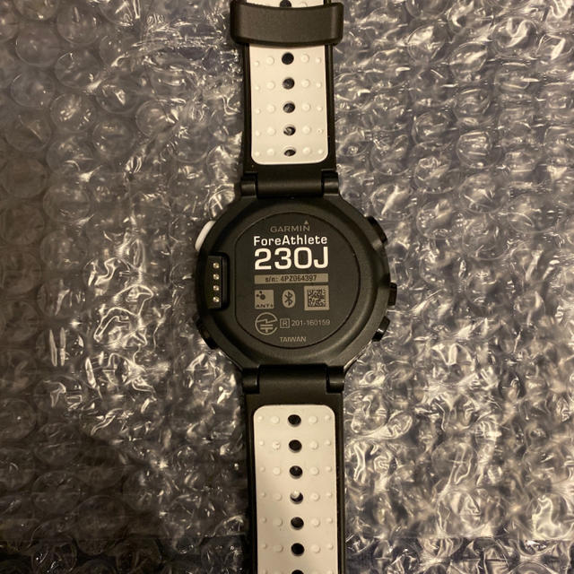 Garmin ForeAthlete 230J　BlackWhiteトレーニングモード