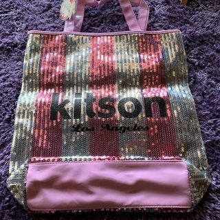 キットソン(KITSON)のkitsonのスパンコール派手バッグ エコバッグ にどうかな？(トートバッグ)