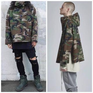 フィアオブゴッド(FEAR OF GOD)の美品 FOG Fear of God フィアオブゴッド カモ Anorak(ミリタリージャケット)