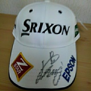 スリクソン(Srixon)の激レア【 横峯さくら】 直筆 サイン入り スリクソンキャップ(その他)