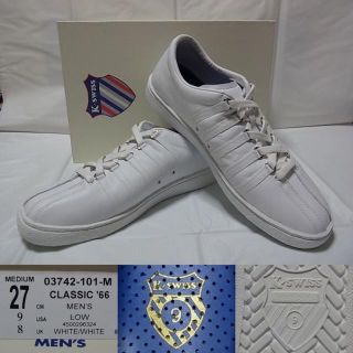 ケースイス(K-SWISS)のK-SWISS CLASSIC 66 白 9 ケースイス クラシック スニーカー(スニーカー)