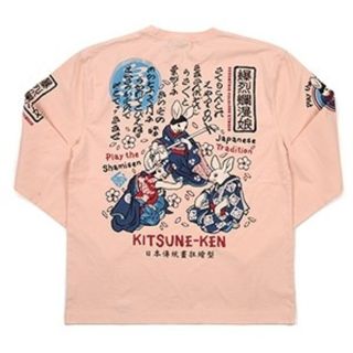 テッドマン(TEDMAN)の爆裂爛漫娘/ﾛﾝT/ﾋﾟﾝｸ/rmlt-301/ﾃｯﾄﾞﾏﾝ/ｶﾐﾅﾘﾓｰﾀｰｽ(Tシャツ/カットソー(七分/長袖))