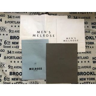 メンズメルローズ(MEN'S MELROSE)のMEN'S MELROSE  MEN'S BIGI 紙袋(ショップ袋)