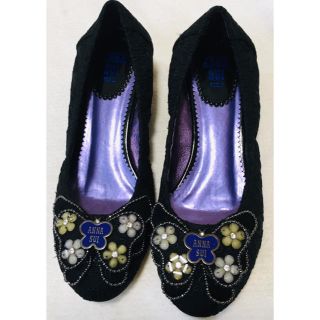 アナスイ(ANNA SUI)のANNASUIアナスイ　美品バタフライ蝶パンプス22.5　アナスイ靴22.5S(ハイヒール/パンプス)