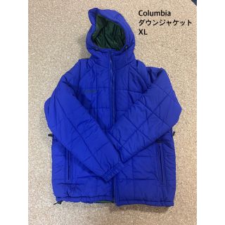 コロンビア(Columbia)のColumbia コロンビア　ダウンジャケット　ブルー　XL(ダウンジャケット)