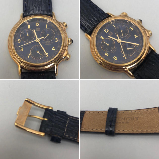 GIVENCHY - ジバンシー クロノグラフ 腕時計 レディース ゴールド 金色 使用感少 美品の通販 by 一期一会 's shop