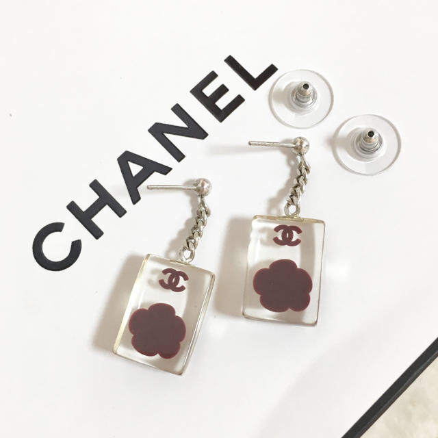 CHANEL - 正規品 シャネル ピアス チェーン 花 スイング クリア ココマーク フラワーの通販 by ☆ハーベスト☆｜シャネルならラクマ