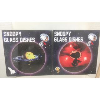 スヌーピー(SNOOPY)のスヌーピーの宇宙柄のお皿♡SNOOPY GLASS DISHES(食器)