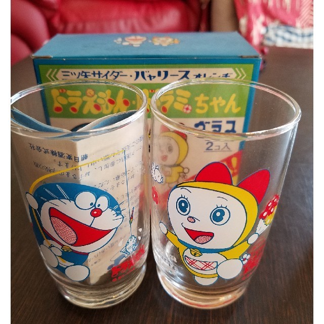 三ツ矢サイダードラえもん、ドラミちゃん、グラス インテリア/住まい/日用品のキッチン/食器(グラス/カップ)の商品写真