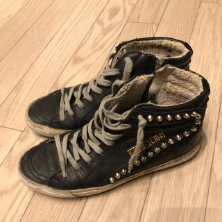 ゴールデングース(GOLDEN GOOSE)のゴールデングース スニーカー  ハイカット SLIDE スタッズ 37(スニーカー)