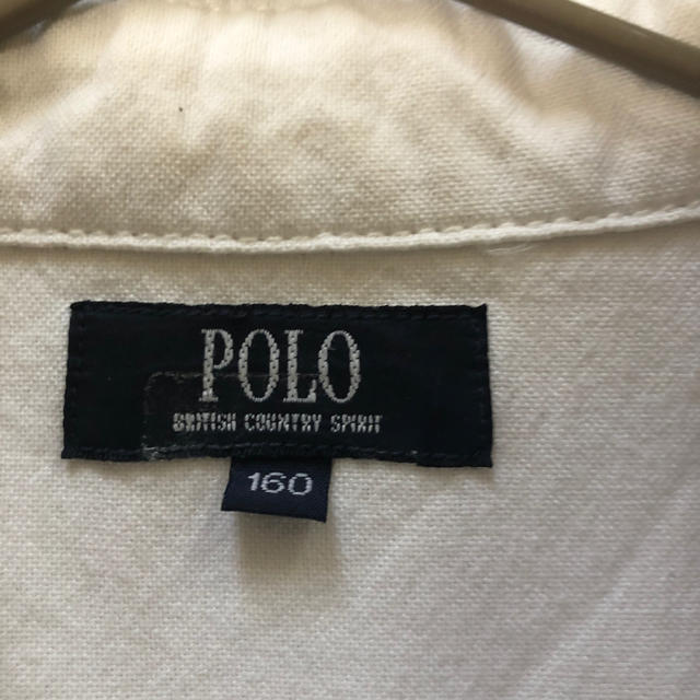 Polo Club(ポロクラブ)のポロ　ボタンダウンシャツ160 着用1回美品 キッズ/ベビー/マタニティのキッズ服男の子用(90cm~)(ブラウス)の商品写真