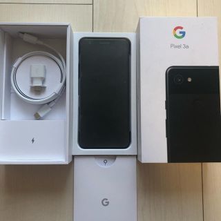 ソフトバンク(Softbank)のGoogle Pixel 3a Just Black simロック解除済(スマートフォン本体)