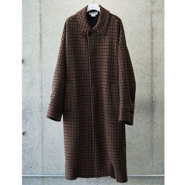 YOKE ブラウンS 19AW BAL COLLAR COAT コート メンズのジャケット/アウター(ステンカラーコート)の商品写真