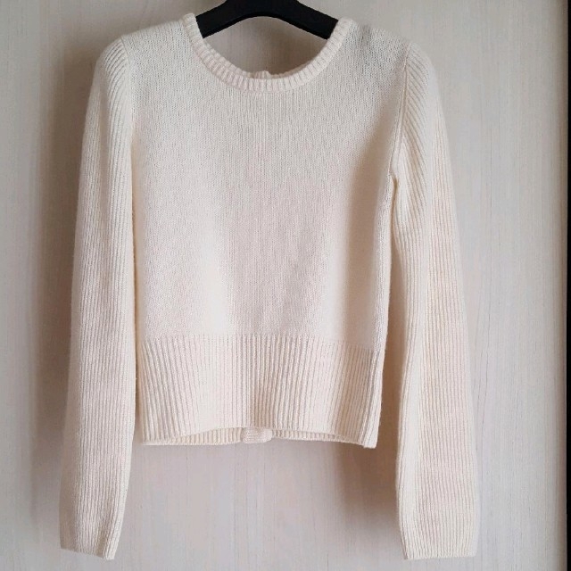 A272【FOXEY】カシミヤ ニットカーディガン ボタンレス (40) 秋冬-