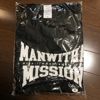 マンウィズアミッション(MAN WITH A MISSION)のMAN WITH A MISSION フェイマスTシャツ 黒 XLサイズ(ミュージシャン)