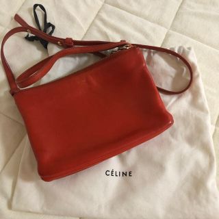 セリーヌ(celine)の最終値下げ　セリーヌ　トリオ　オレンジ(ショルダーバッグ)