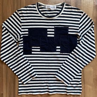 コムデギャルソン(COMME des GARCONS)の【美品】COMME des GARÇONS ボーダーロングTシャツ Sサイズ(Tシャツ/カットソー(七分/長袖))