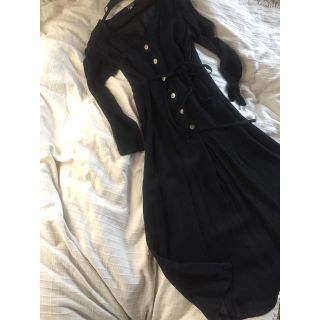 ジャストビギ(JUST BIGI)の長袖 long black onepiece(ロングワンピース/マキシワンピース)