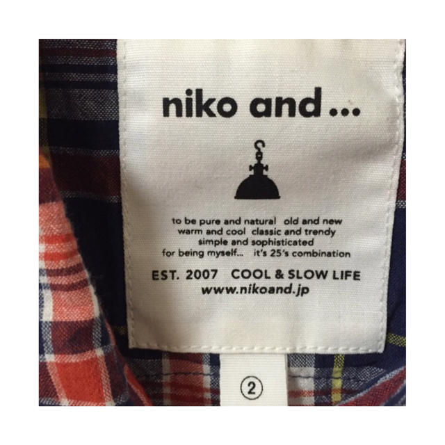 niko and...(ニコアンド)のniko and...チェックシャツ レディースのトップス(シャツ/ブラウス(長袖/七分))の商品写真