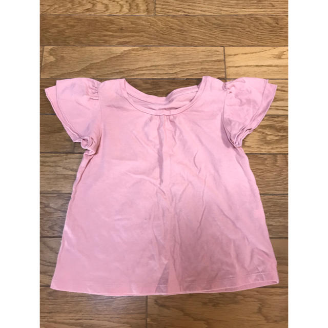 UNIQLO(ユニクロ)のピンクシャツ キッズ/ベビー/マタニティのキッズ服女の子用(90cm~)(その他)の商品写真