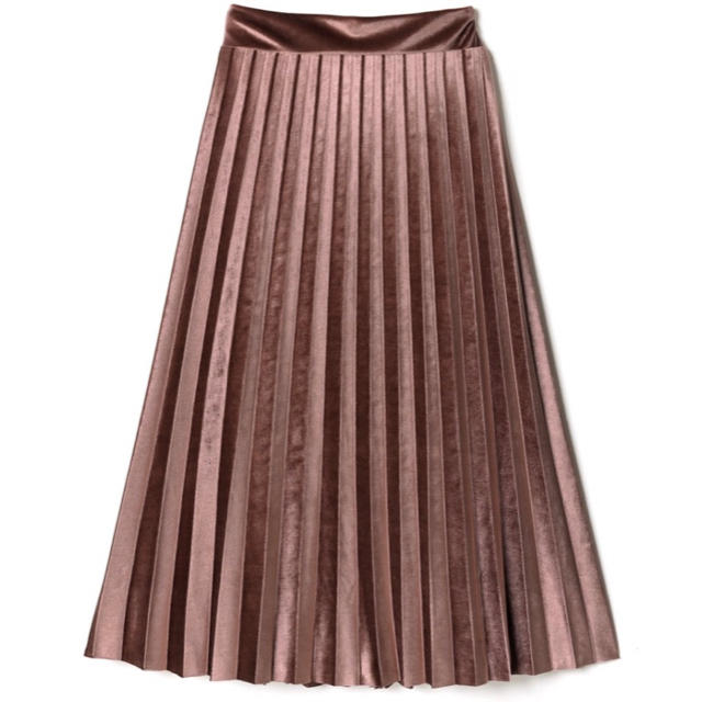 GRL(グレイル)のベロアプリーツロングスカート レディースのスカート(ロングスカート)の商品写真