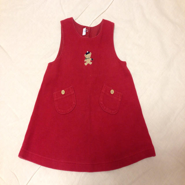 familiar(ファミリア)のファミリア ジャンパースカート 80cm キッズ/ベビー/マタニティのベビー服(~85cm)(カバーオール)の商品写真
