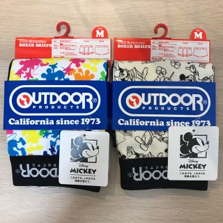 アウトドアプロダクツ(OUTDOOR PRODUCTS)の新品 Mサイズ 2枚セット アウトドア ミッキー　ボクサーパンツ(ボクサーパンツ)