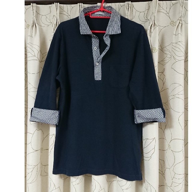 GU(ジーユー)のGU メンズ ロングポロシャツ メンズのトップス(Tシャツ/カットソー(七分/長袖))の商品写真