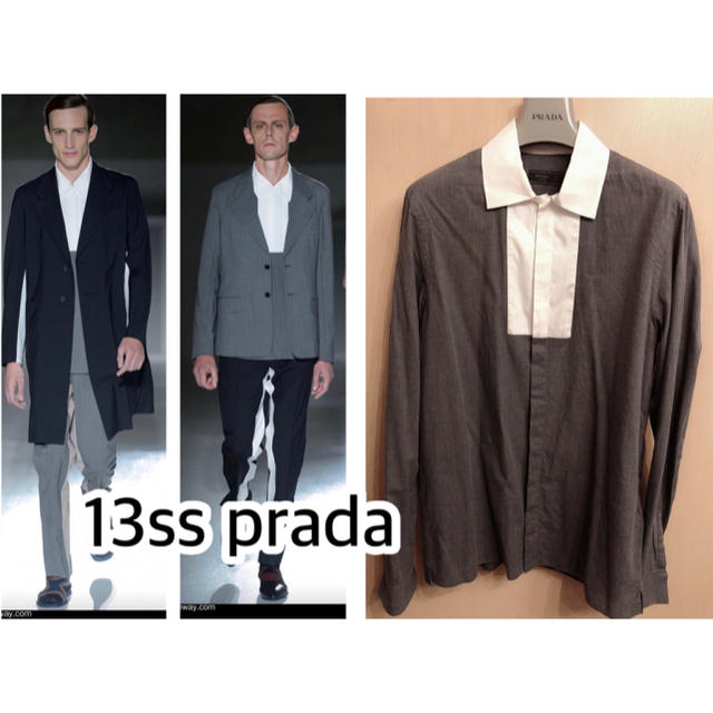 プラダ prada 13ss バイカラー シャツ archives | www.rayblaze.com