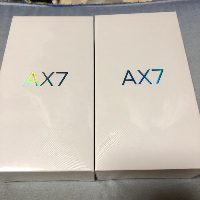 スマートフォン本体新品 未開封 OPPO AX7 SIMフリー ブルー