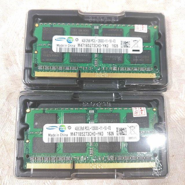 新品 サムスン8GB(4GB*2枚) PC3L-12800S 2R×8　送料無料