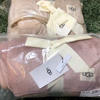 アグ(UGG)のC様専用　UGG ブランケット DUFFIELD THROW ピンク&ベージュ(毛布)