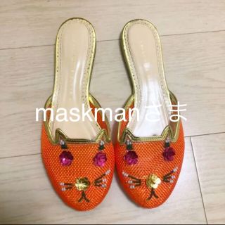 シャルロットオリンピア(Charlotte Olympia)のシャーロットオリンピア 猫 ミュール 37サイズ(ミュール)