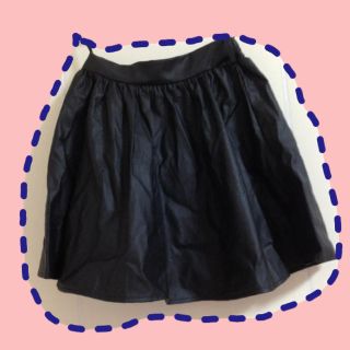 値下げ☆レザー風スカート(ミニスカート)