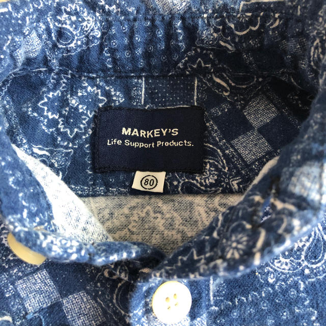 MARKEY'S(マーキーズ)の【シャツ/マーキーズ】サイズ80  中古 キッズ/ベビー/マタニティのベビー服(~85cm)(シャツ/カットソー)の商品写真