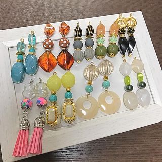 ローズバッド(ROSE BUD)のハンドメイド ピアス 9点セット まとめ売り 超特価♡ [☆58](ピアス)