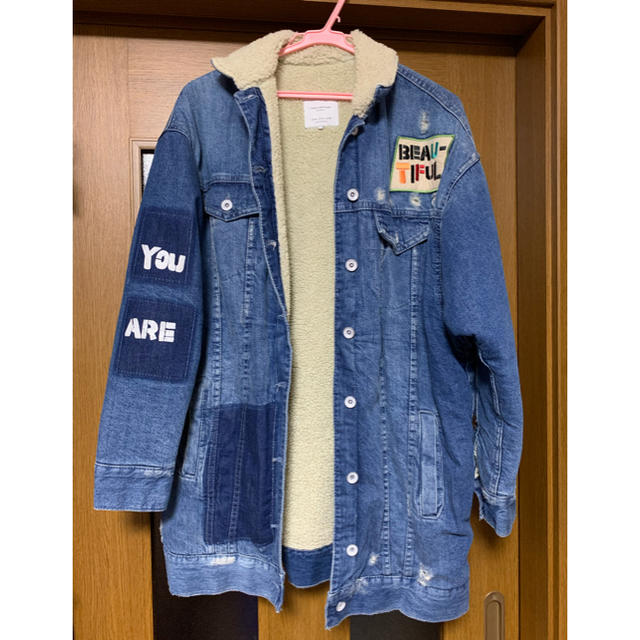 ZARA(ザラ)のZARA デニムボアジャケット レディースのジャケット/アウター(Gジャン/デニムジャケット)の商品写真