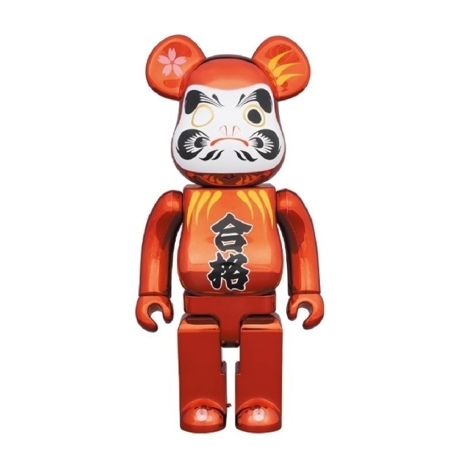 MEDICOM TOY - ベアブリック BE@RBRICK 合格 達磨 赤メッキ 400%