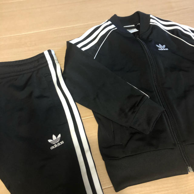 adidas(アディダス)のアディダス  SST SUIT トラックパンツ　セットアップ　ラインジャージ キッズ/ベビー/マタニティのキッズ服男の子用(90cm~)(パンツ/スパッツ)の商品写真