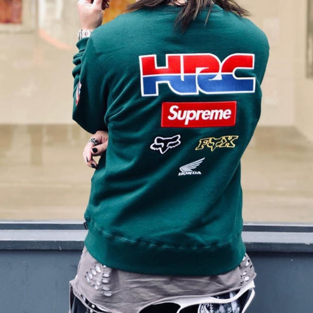 Supreme®/Honda®/Fox® Racing Crewneck