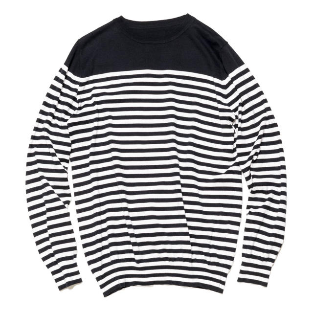 uniform experiment(ユニフォームエクスペリメント)のuniform experiment BORDER CREW NECK KNIT メンズのトップス(ニット/セーター)の商品写真